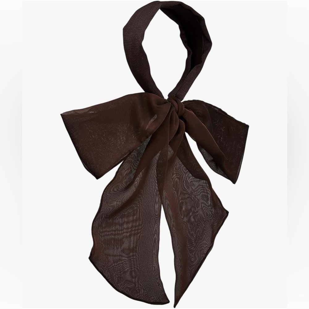 Snidel SWGG212647 Women's Long Ribbon Hair Band - Brown BRW NWT